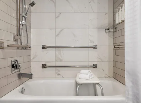 The American Hotel Atlanta Downtown a Tapestry Collection by Hilton Accessible Guest Bathroom 1597895
